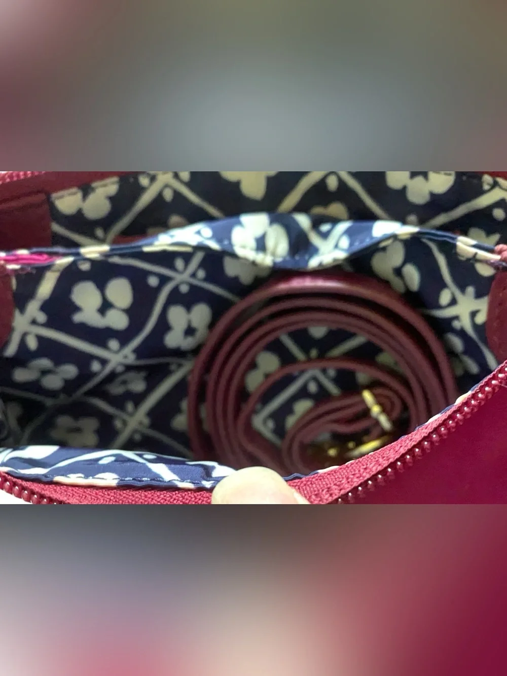 Tory Burch fuchsia Crossbody Bag with gold toned accents